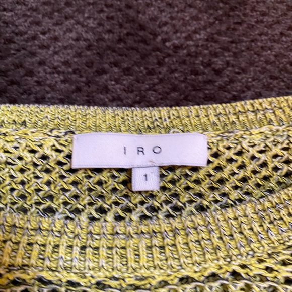 IRO open weave women's sweater size 1 - Picture 3 of 5